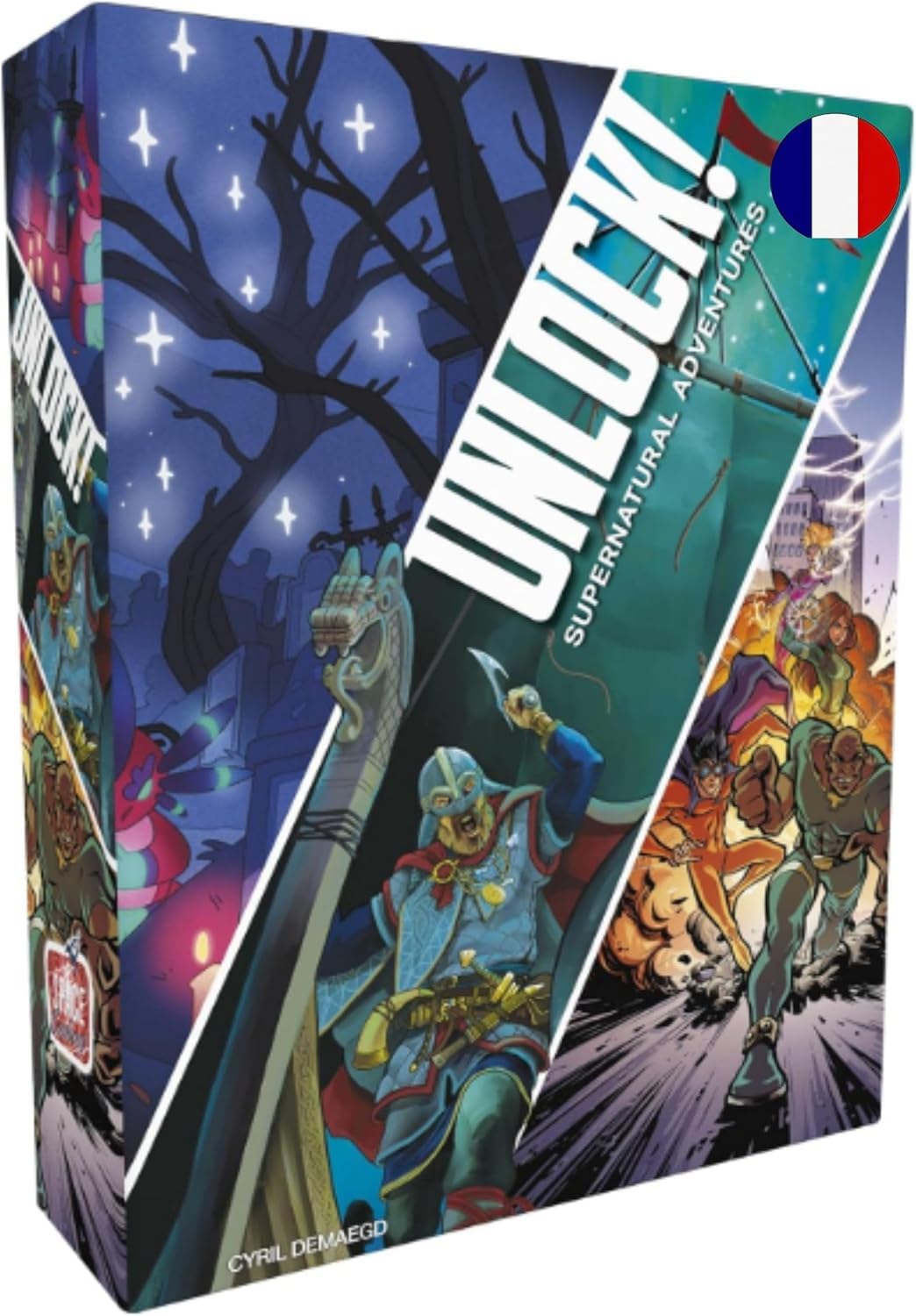 Asmodee - Unlock! Supernatural Adventures - Escape Game Adultes et Enfants dès 10 Ans - Jeu de Société - Jeu de Cartes avec Application Gratuite - 1 à 6 Joueurs - Version FR - Space Cowboys