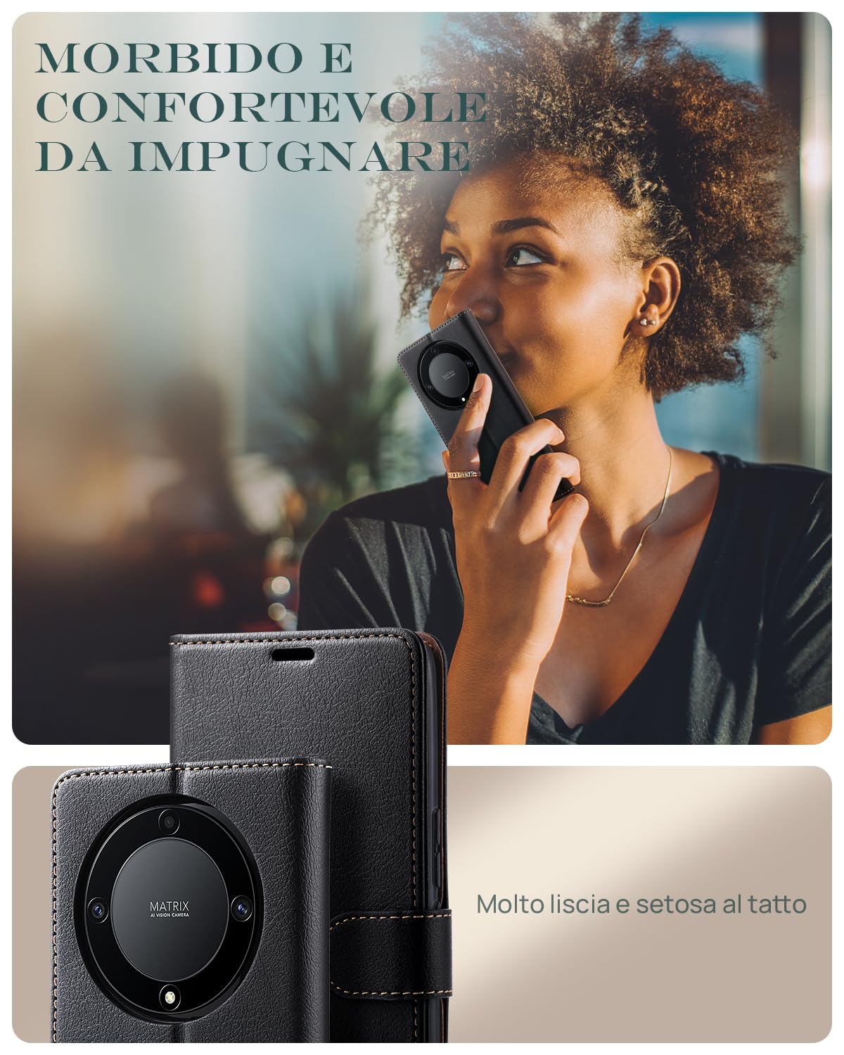 Acquista Custodia Gel Honor Magic 5 Lite Magnete con supporto Fumè - Grossista