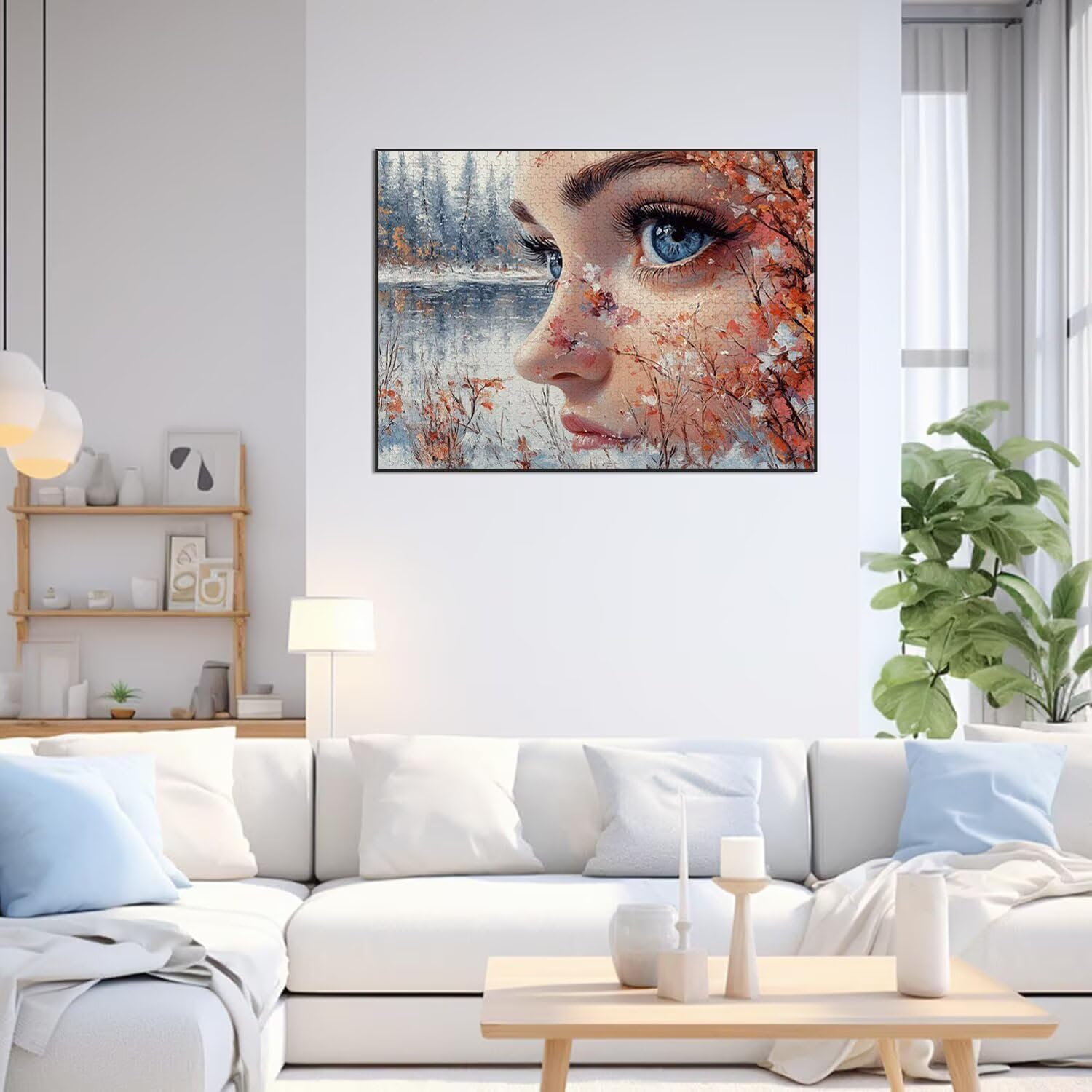 Puzzle 4000 Teile Frau Herausforderndes Klassische Puzzles, n-659 | Familienpuzzles, Entspannung Aktivitäten, Schwieriges Kunst Puzzle Winter, Impossible Herausforderndes, Geschenk für Frauen