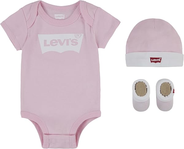 Levi's Classic Batwing Conjunto de 3 Piezas par Bebes - 1