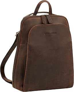 Ophelia' 2-en-1 Bolso Mochila Mujer Piel Autentica - Mochila Piel Pequeña Bolso Bandolera Cuero - Bolso de Mano - Mochila Antirrobo Impermeable 10,9 Pulgadas