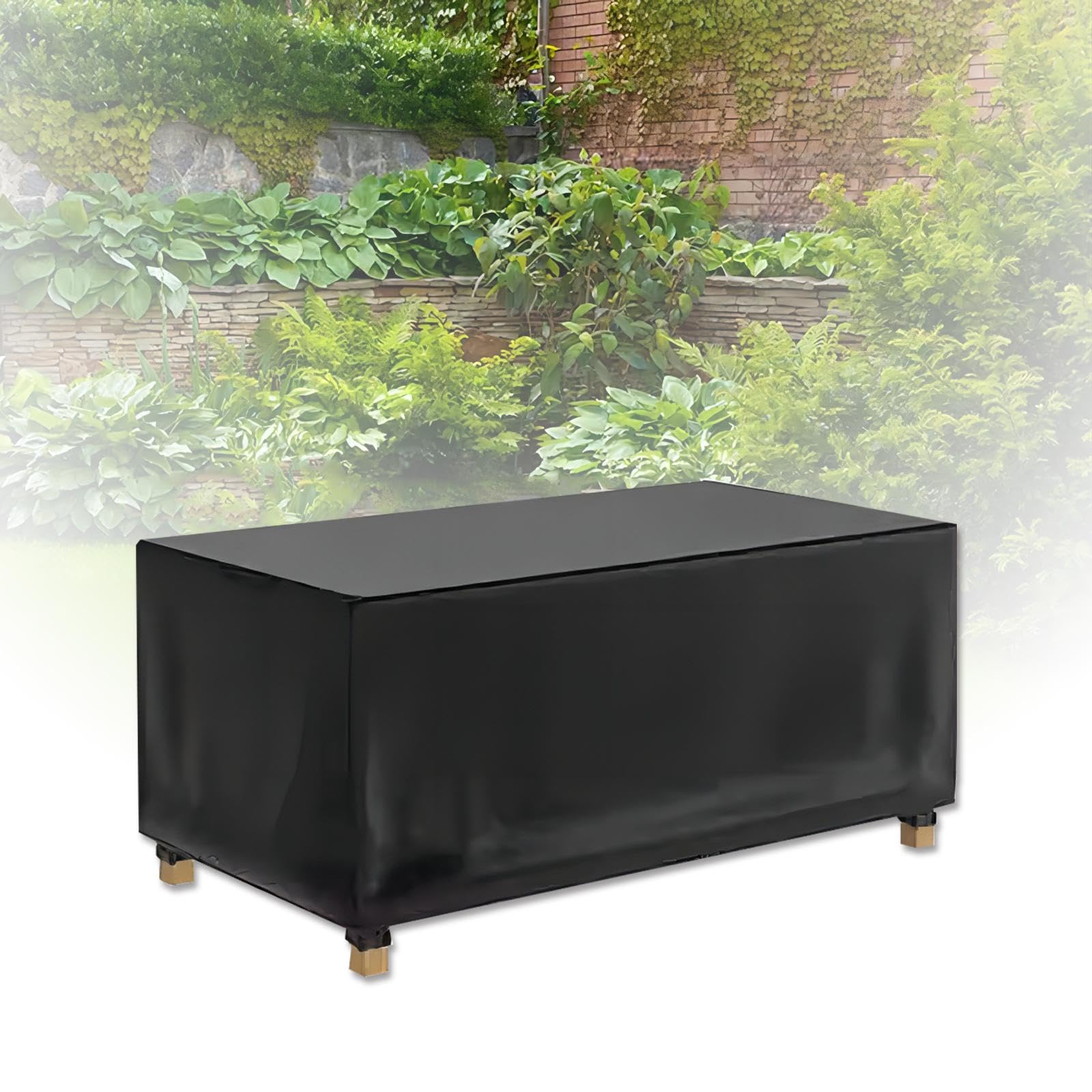 Pokrowiec na stół ogrodowy na zewnątrz, 80x140x70cm/DłxSzxW 600D Wytrzymałe Pokrowce na meble tarasowe Wodoodporne, Prostokątny Pokrowiec na meble ogrodowe Pokrowiec ochronny Wiatroszczelny na