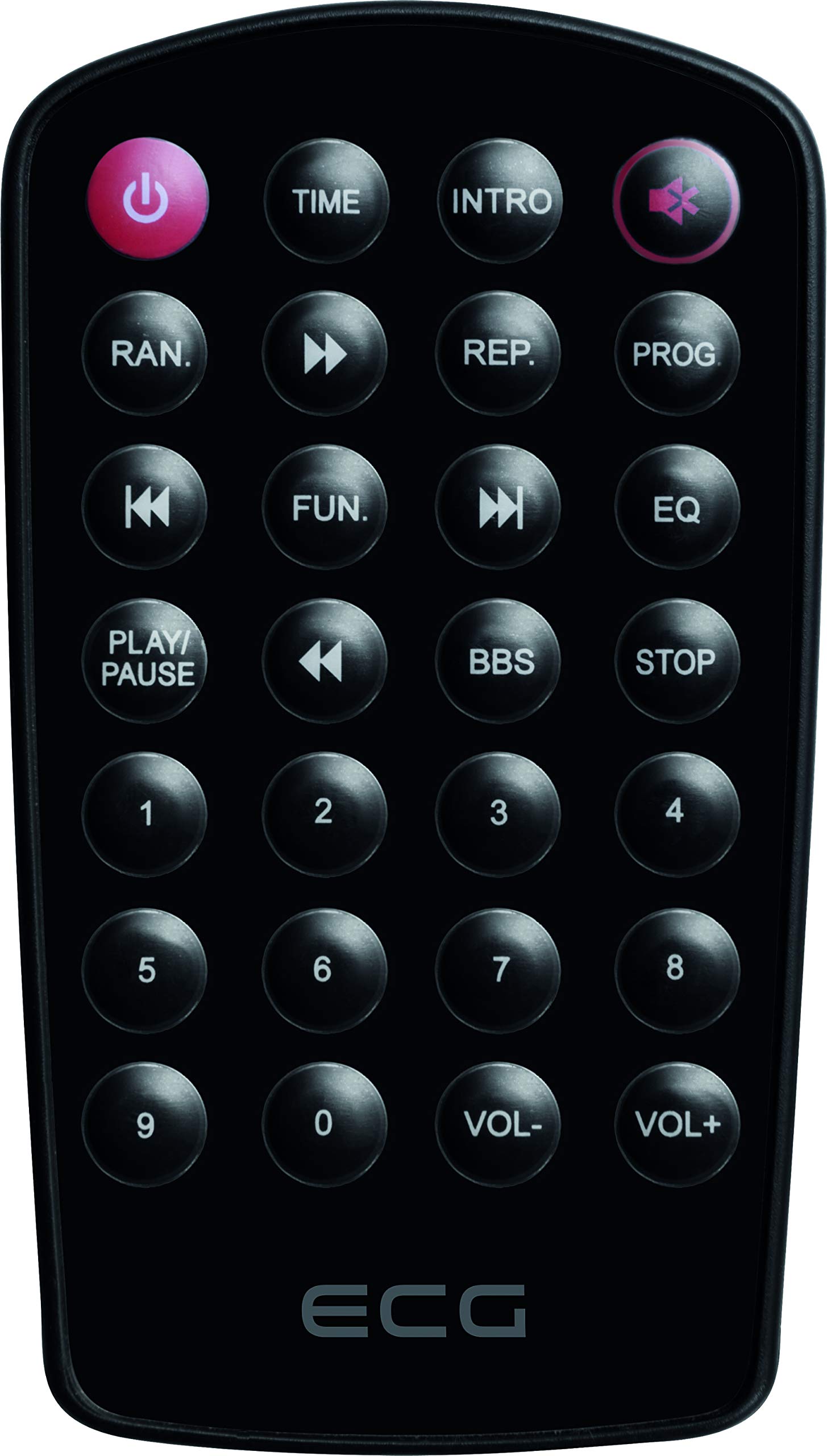 ECG CDR 1000 U Titan radio CD z USB – CD, CD-R/RW; wejście MP3; wejście AUX; 30 ustawień tunera; wyświetlacz LCD z podświetleniem; pilot zdalnego sterowania, szaro-srebrny