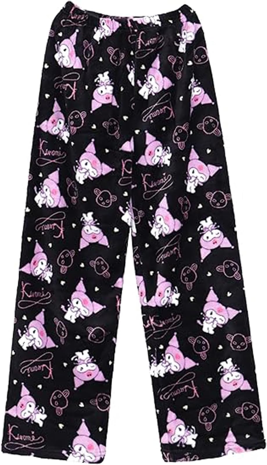 Kawaii Halloween Pajamas Pants Halloween Cat Pajamas Flannel Sleep Pajama Pants Cartoon Anime Pajama for Women Men