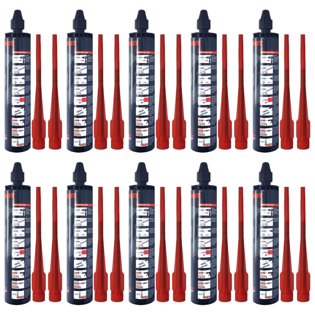 10x Remstaler VERBUNDMÖRTEL 300ml | | -HÖCHSTE QUALITÄT - made in GERMANY | Injektionsmörtel | Montagemörtel