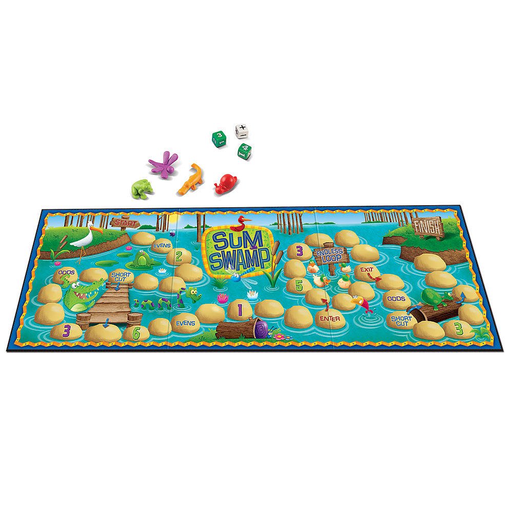 Sum Swamp Gr Pk & Up Addition & Learning Materials/T&G Subtraction Math Ler5052 Learning Resources