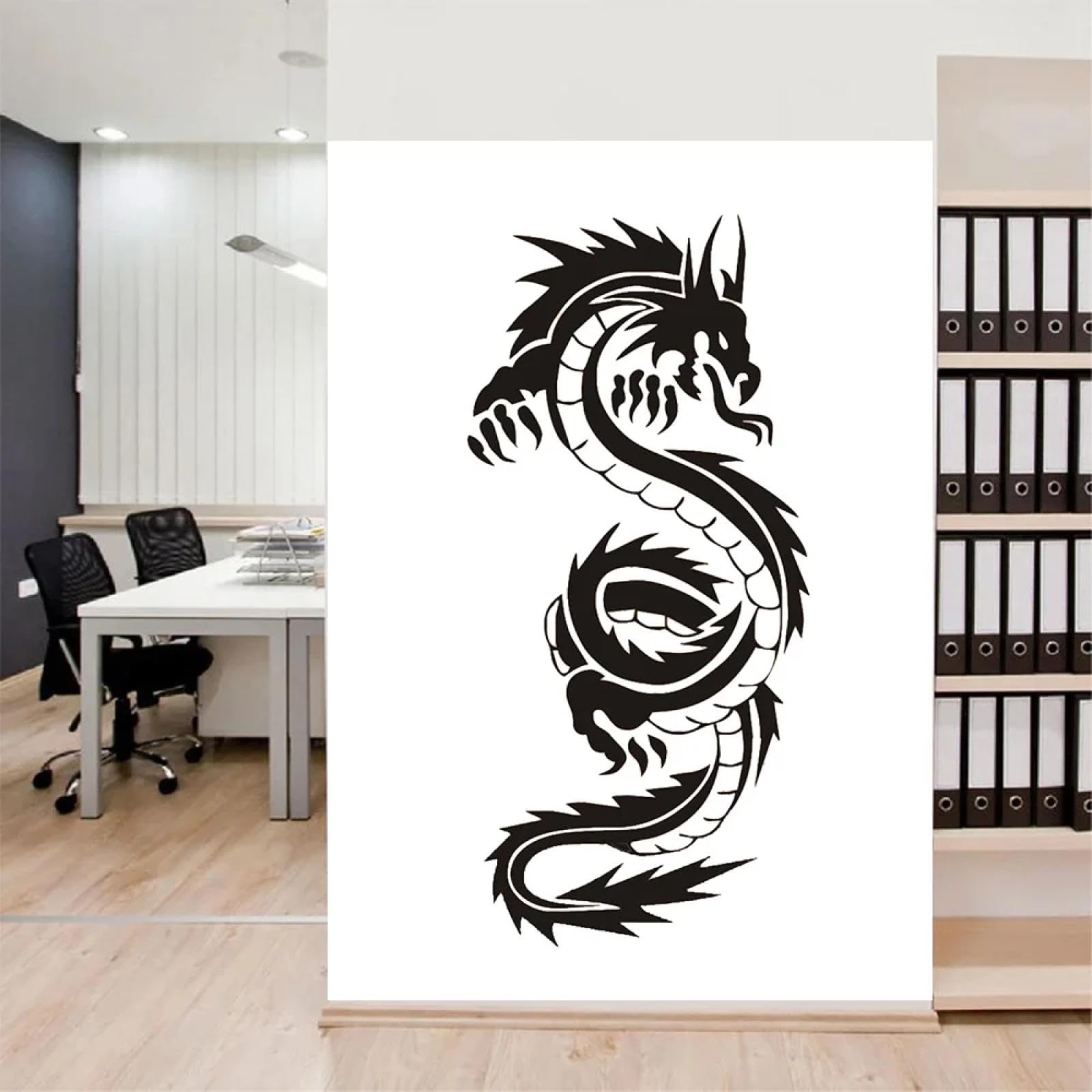 WEIMEIJIE Chinese Dragon Totem wall Stickers, Vinyl Stickers, for Children's Rooms, playrooms, Studios, and Club Decorations.