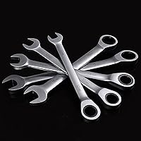 Vista 8 de FLZOSPER - Llave de carraca métrica de 18 mm, llave combinada de carraca de 72 dientes con cabeza de caja