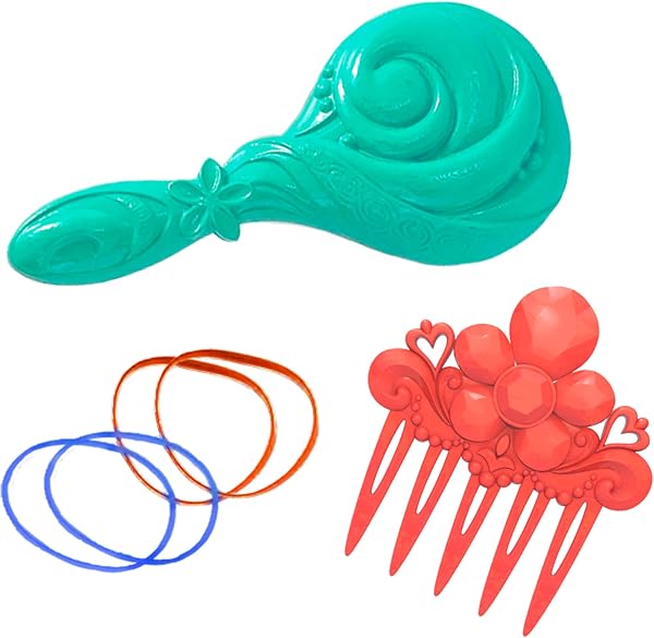 Just Play Tête à coiffer Vaiana 2 Princesses Disney, 7 Accessoires, Jeux d’Imitation, Jouets pour Enfants de 3 Ans et Plus - 3