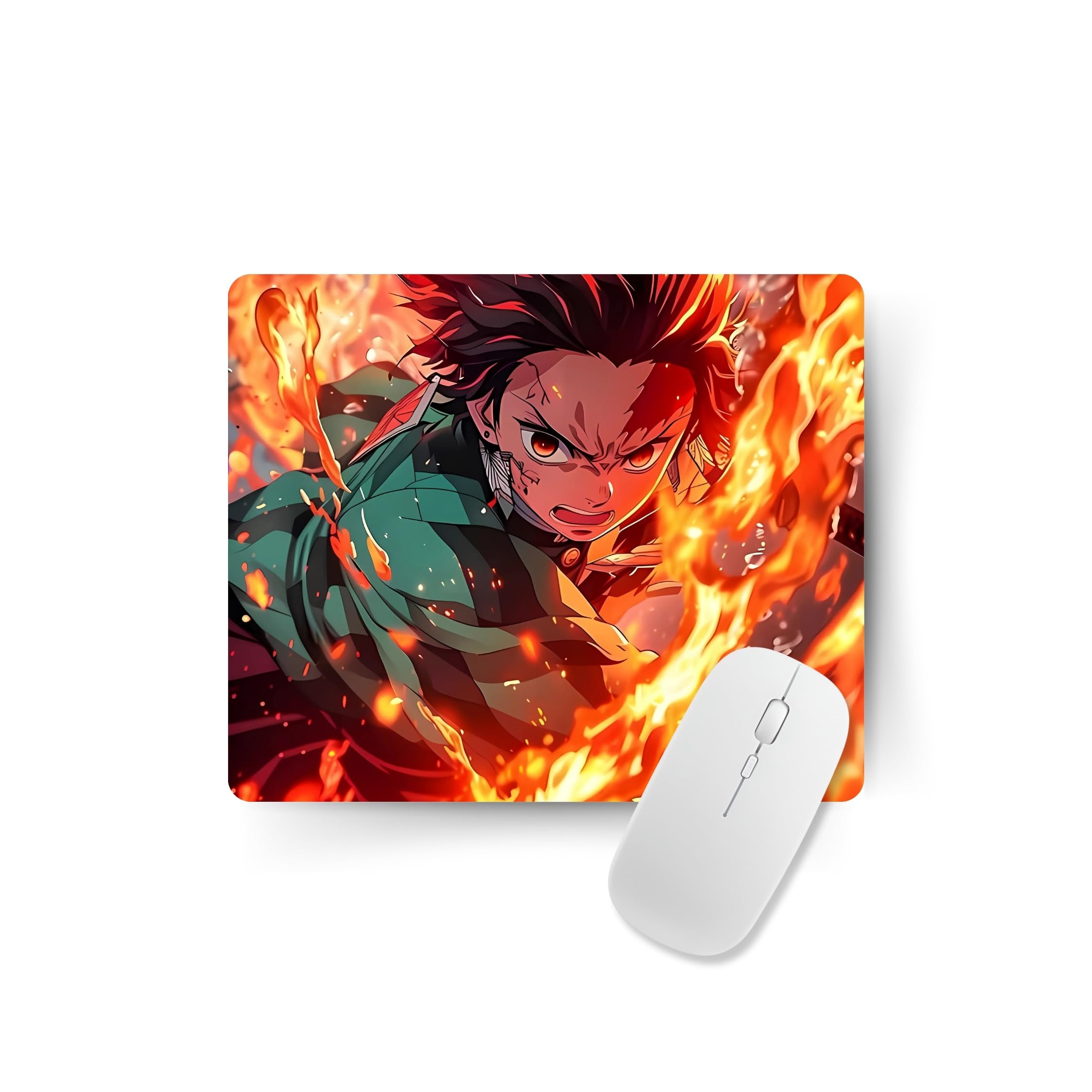 ADRAIL STORE Premium Hd Demon Slayer Anime Printed Mouse Pad Anti Slip Durable Rubber Base Mousepads Gaming Mouse Pads Mat for Laptops and PC (Tanjiro-2)-image-28