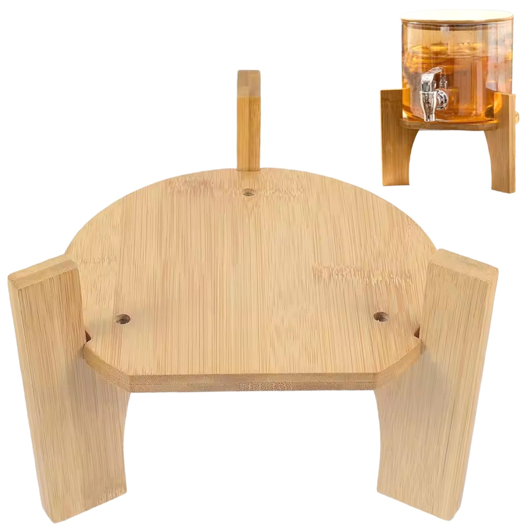Support distributeur de boissons en bois 7,5 pouces pour fontaine à jus et limonade de cuisine