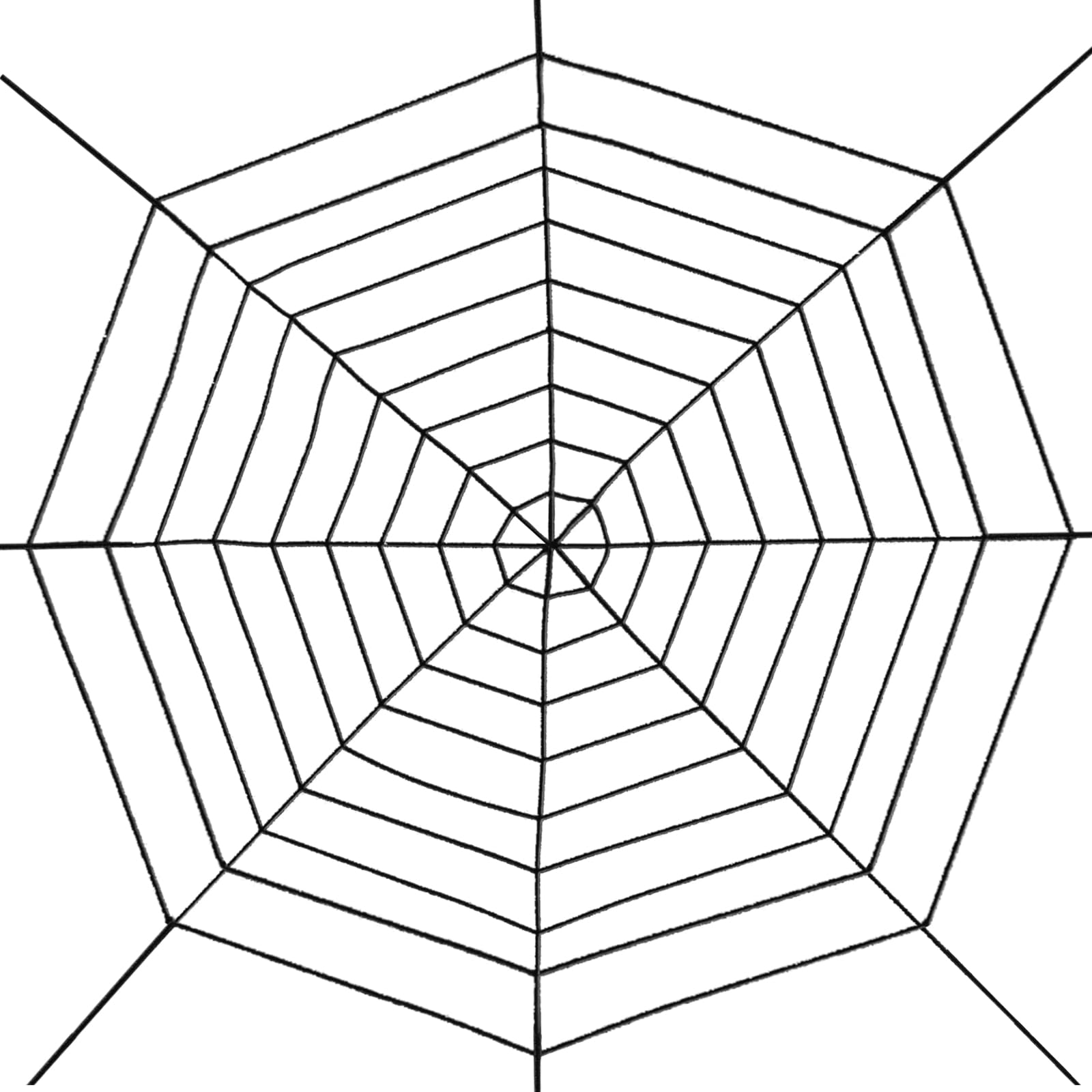 Photo 1 of 12 FT 9-Ring Spider Web Halloween Decorations, Giant Rope Fake Spider Web for Scary Haunted House, Outdoor Yard, Porch, Wall, and Spooky Trick-or-Treat Hanging Party Decor (Black)