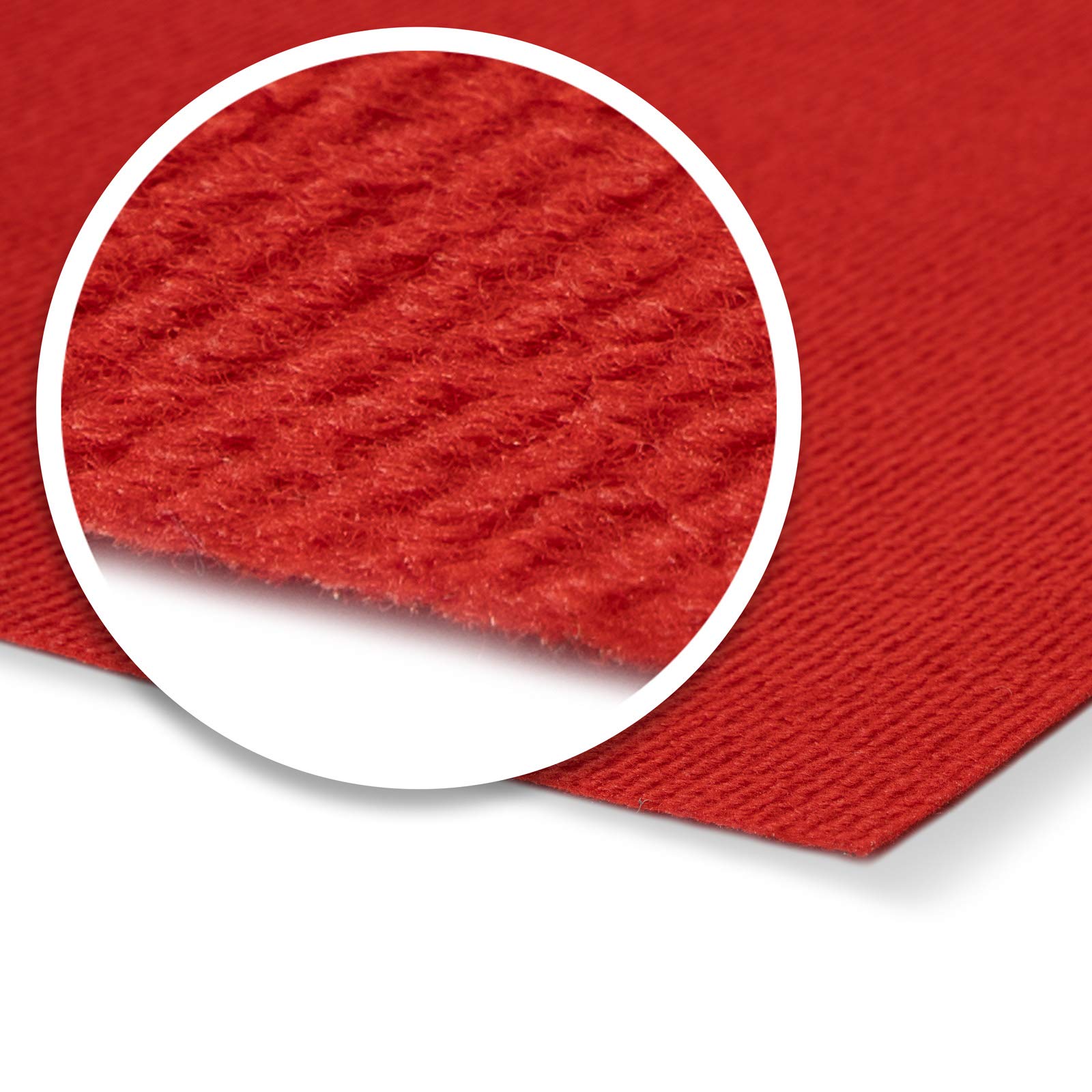 Floordirekt Alfombra para ferias Sintra | Suelo ideal para ferias, bodas y eventos | Alfombra para eventos en muchos colores y tamaños (100 x 2000 cm, Rojo 0711)