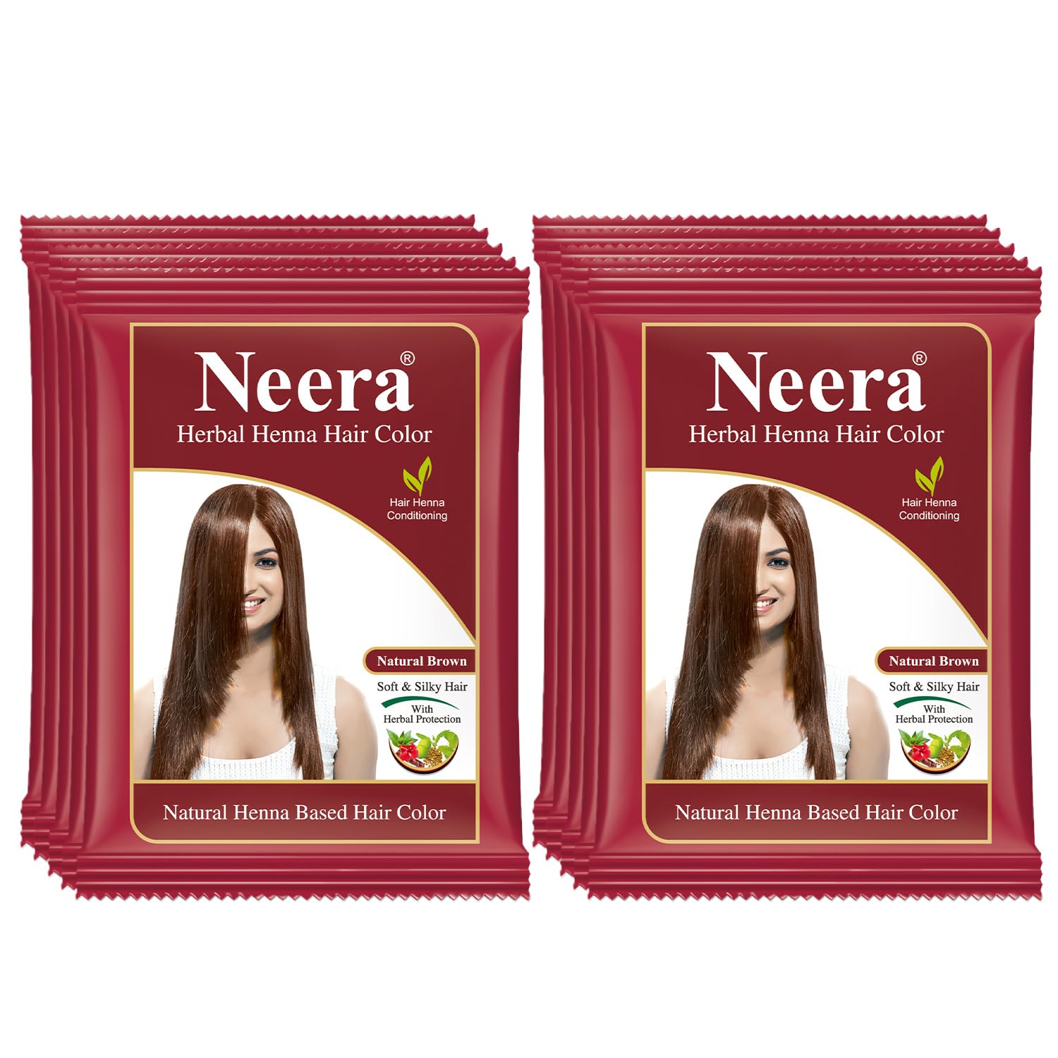 Prem Green Natural Herbal Neera Henna Hair Color, 15 g (Natural Brown) - Pack of 10-picture-16