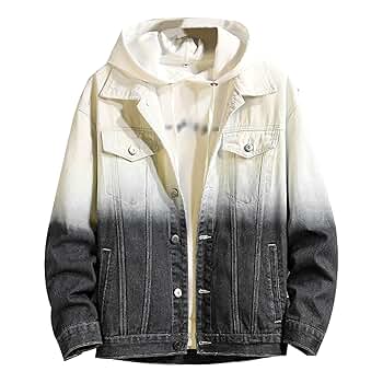 Men's Stylish Comfort Denim Jacket Button Lapel Long Sleeved