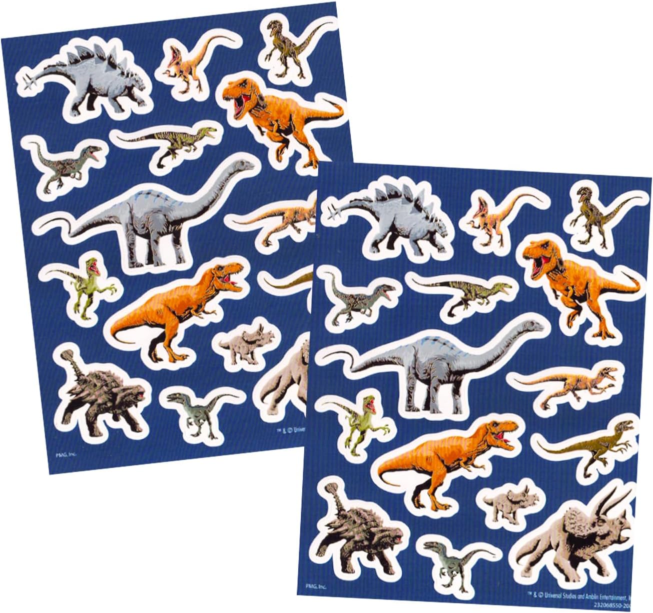 Jurassic World Bedding Set - Bundle with Dinosaur Bedspread for Twin Bed Plus Pillowcase, Stickers, More | Jurassic World Dinosaur Bedroom Decor for Boys