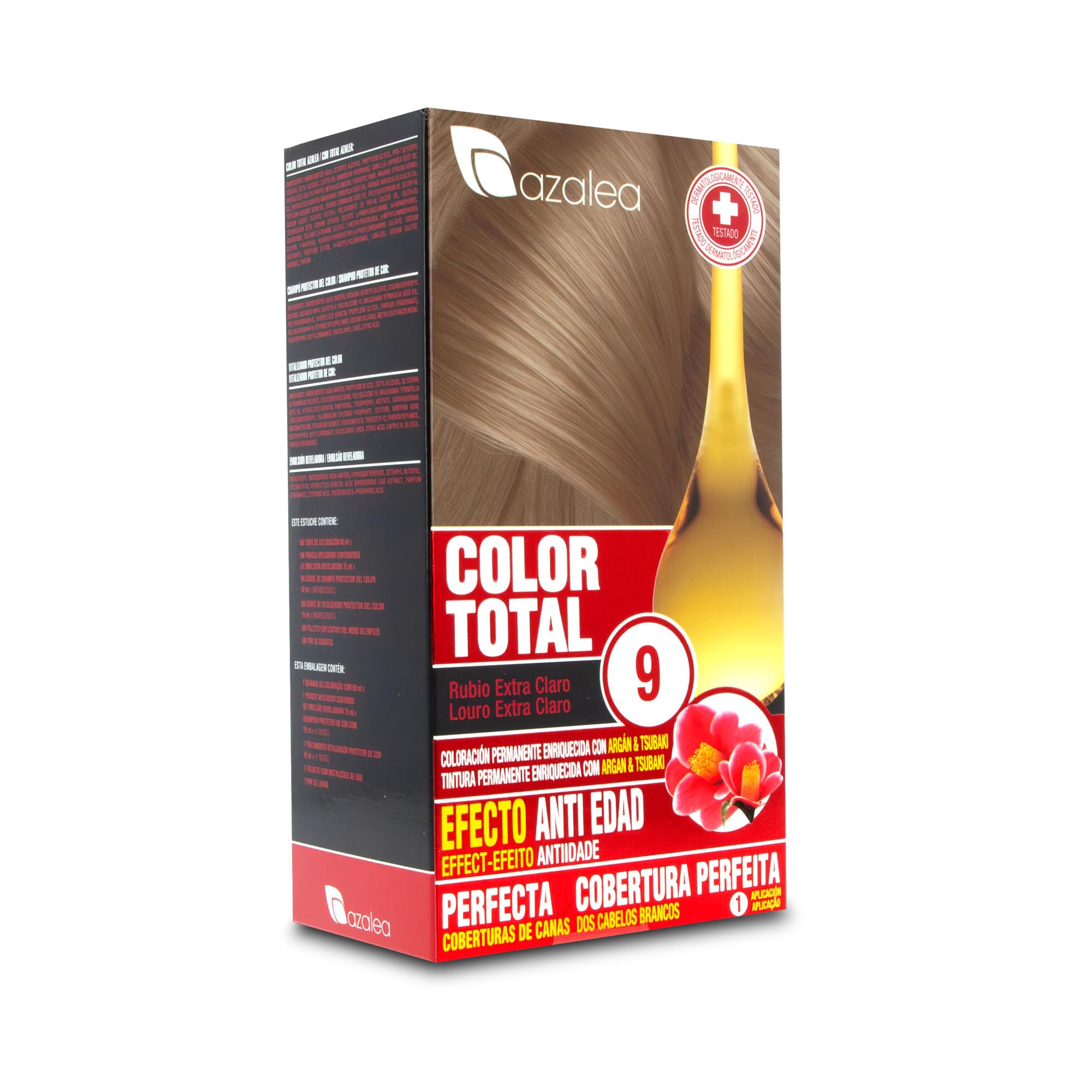 ALEA - Tinte Pelo Mujer - Color Total - Nº 9 - Color Rubio Extra Claro - Coloración Permanente en Crema - Aceite Argán y Tsubaki - Cobertura Total de Canas - Aclara 3 Tonos en Cabellos Naturales