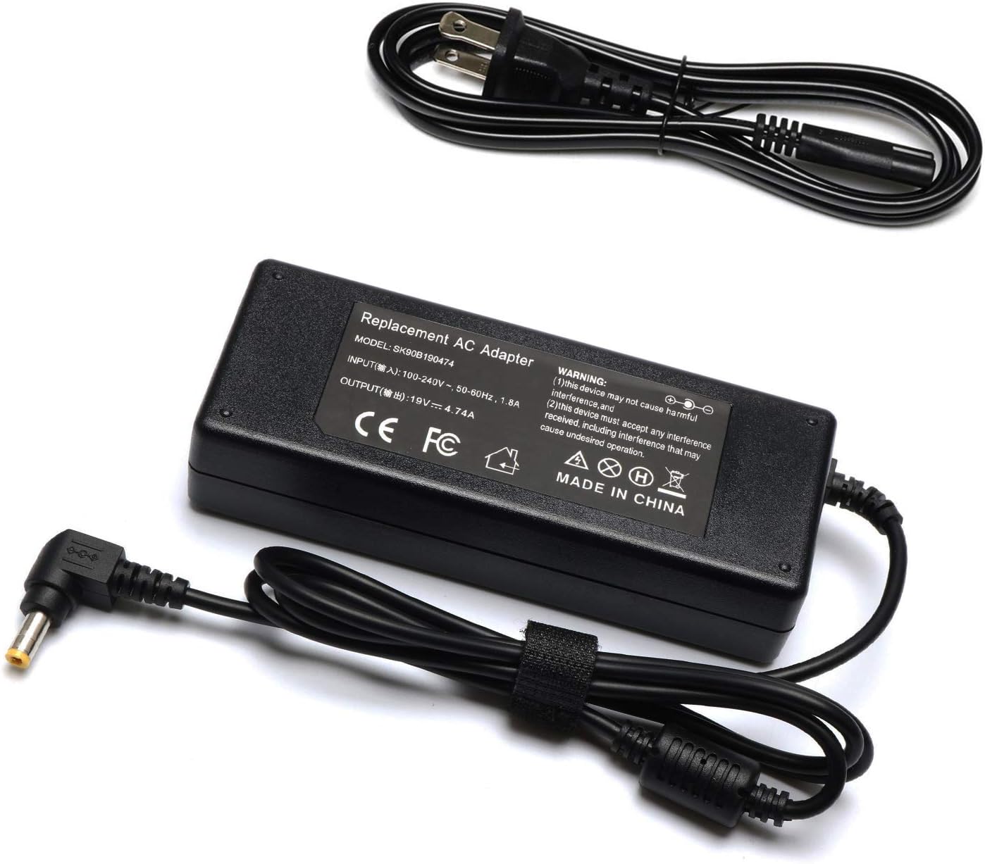 19V AC DC Adapter Charger for Westinghouse HD TV LD-3240 LD-3255VX LD-3235 LD-3237 LD-3255VX LD-3257DF 24" 32" 42" 46" idescreen LED HDTV LCD Power Supply Cord