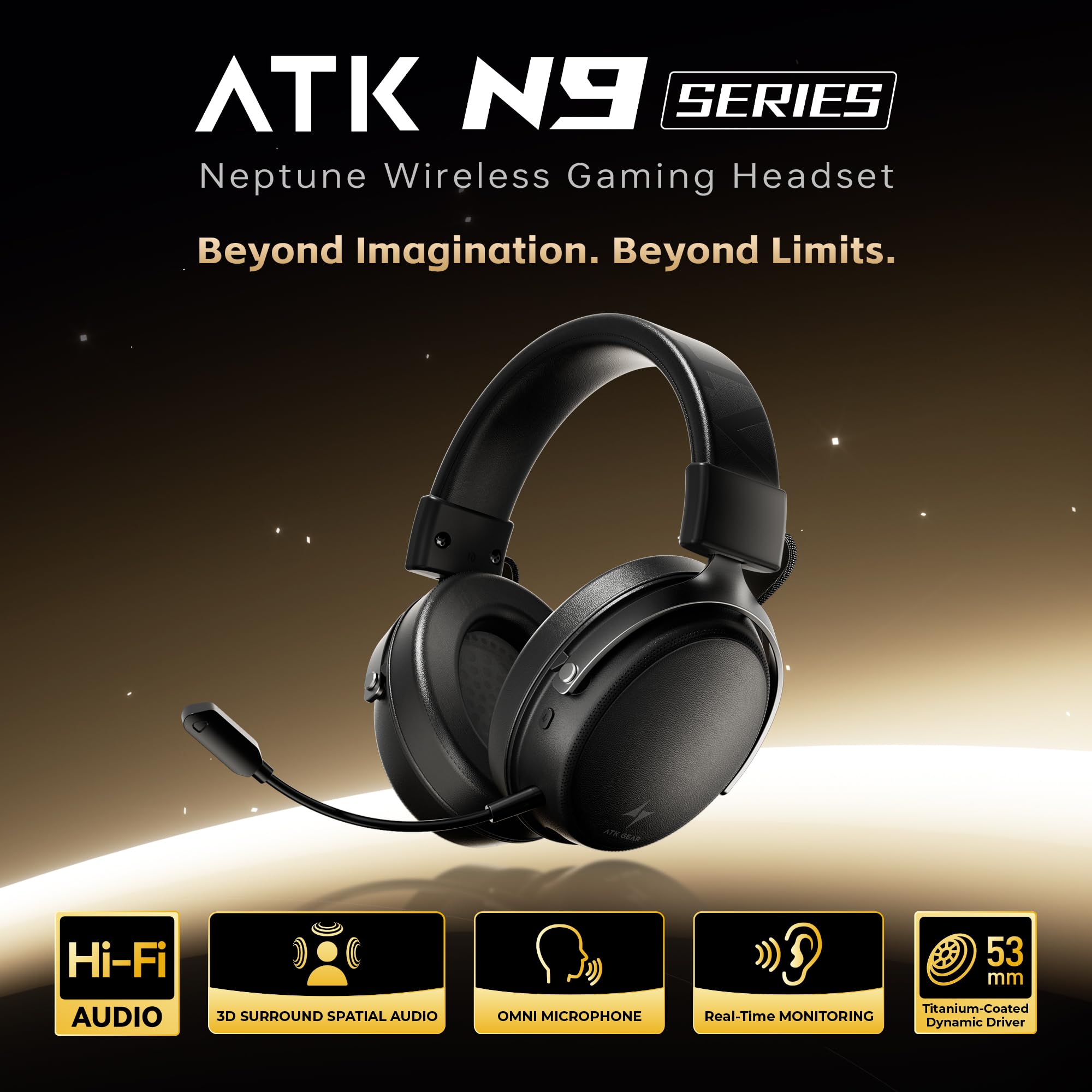Amazon.com: ATK N9 Gaming Headset for Xbox Series X|S, PS5, PC
