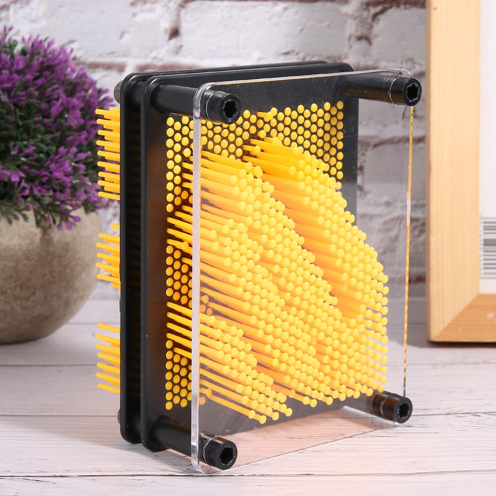 Giocattolo da Gioco 3D Pin Art, Bacheca in Plastica Impressione Scultura Ad Ago Giocattoli a Forma di Mano Modello Clone Sollievo Dallo Stress Giocattoli da Scrivania Decorazioni