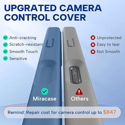 Miniatura 903 de Miracase - Funda diseñada para iPhone 11 con protector de pantalla, funda de goma de silicona líquida, protección total contra caídas y a prueba