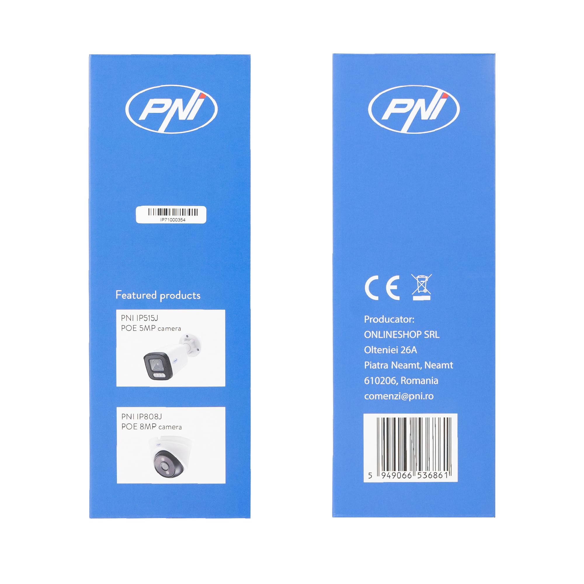 POE NVR PNI House IP710J, 10 canali 4K 8MP, 4 canali POE, sì, 6 canali IP, nero