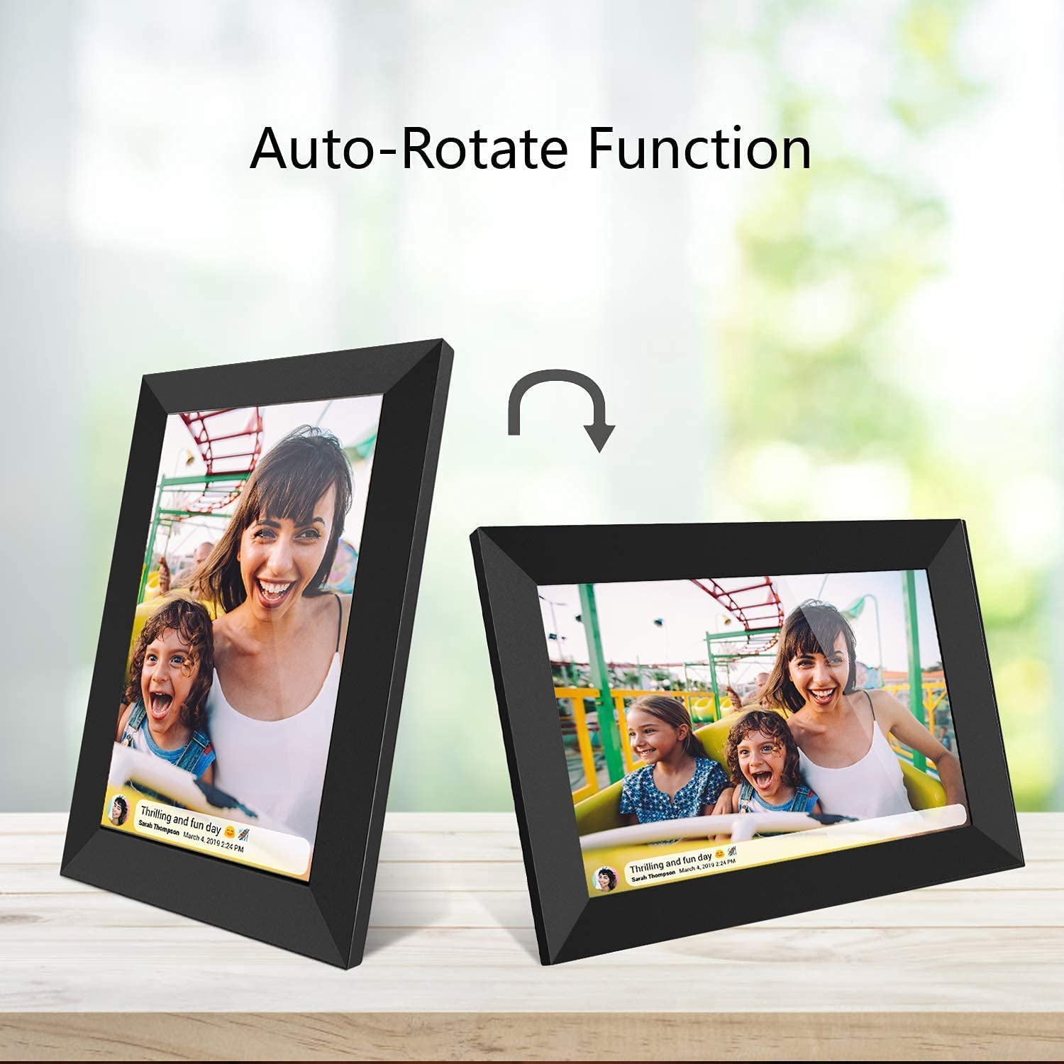 Cornice Digitale WiFi Da 10 Pollici TEKXDD - Touchscreen IPS HD, App, Rotazione Automatica, Memoria 16GB