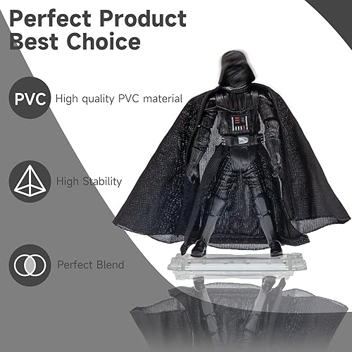 Miniatura 5 de NC EBCO 30 piezas de figuras de acción soportes de exhibición transparentes modelo muñeca soporte soporte para figuras de acción de 3.75 pulgadas