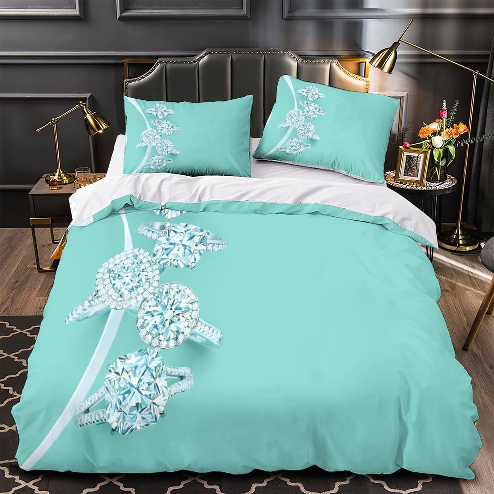Housse de couette désert 200x200cm hypoallergénique pour lit double