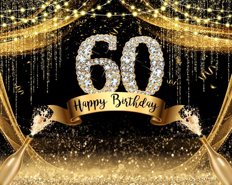 MORRIE 60th Birthday Celebration FLESH … Amazon.com : 60th Birthday Party Banner Backdrop 8x6ft Fabric