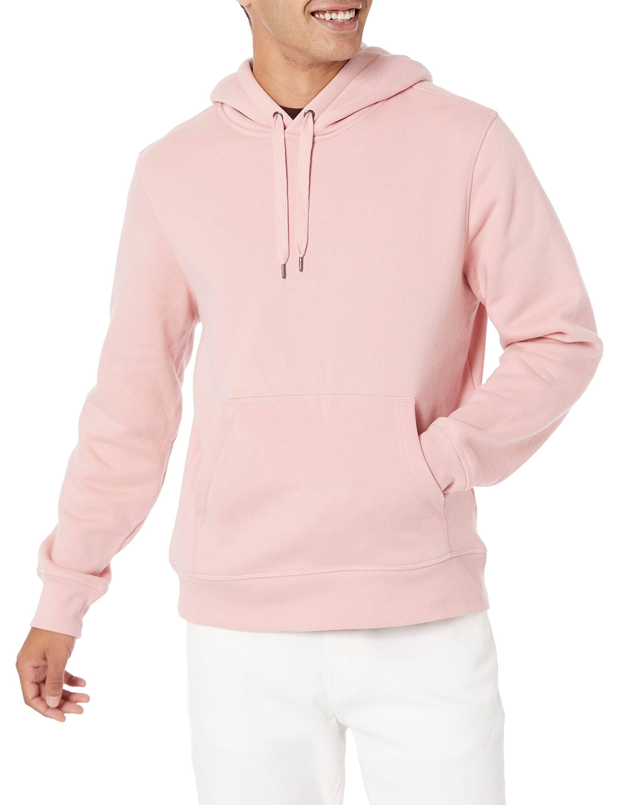 Amazon Essentials Men's Pullover Sweatshirt Hoodie (Available in Big & Tall), Pink, XXL
