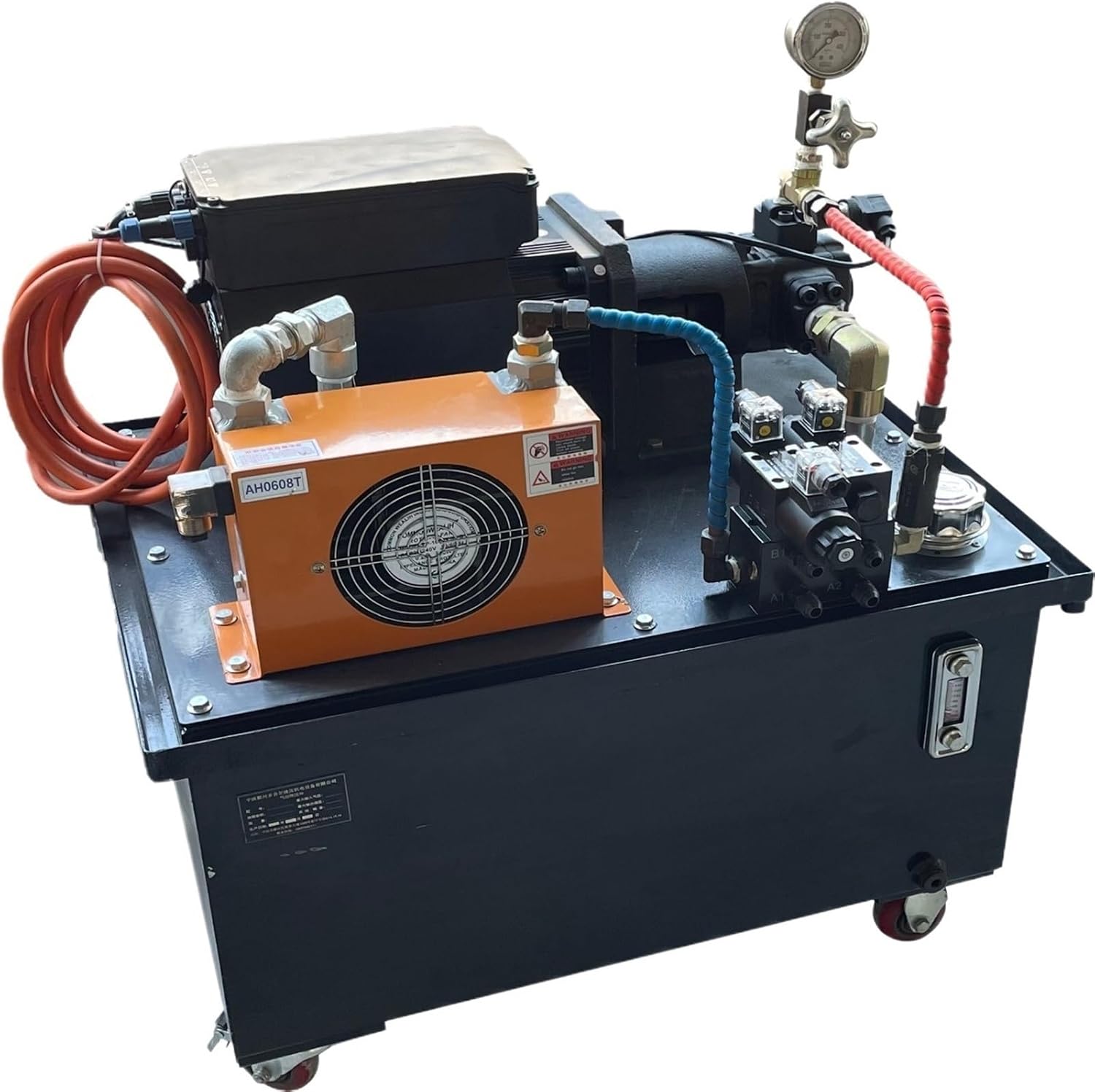 Hydraulic Power Unit System 0.75KW Hydraulic Pump Station with Cylinder(2-in 2-Out Valve)