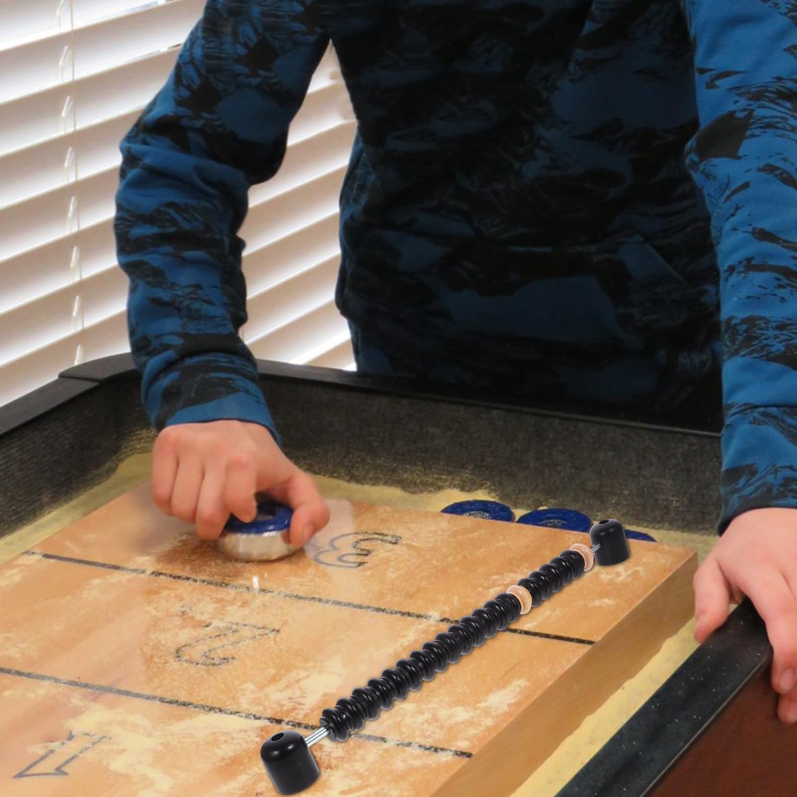 HEMOTON 1 Set Segnapunti Legno per Shuffleboard e Biliardino Accessori per Giochi da Tavolo Facile Installazione e Materiali Resistenti per Utilizzo Duraturo