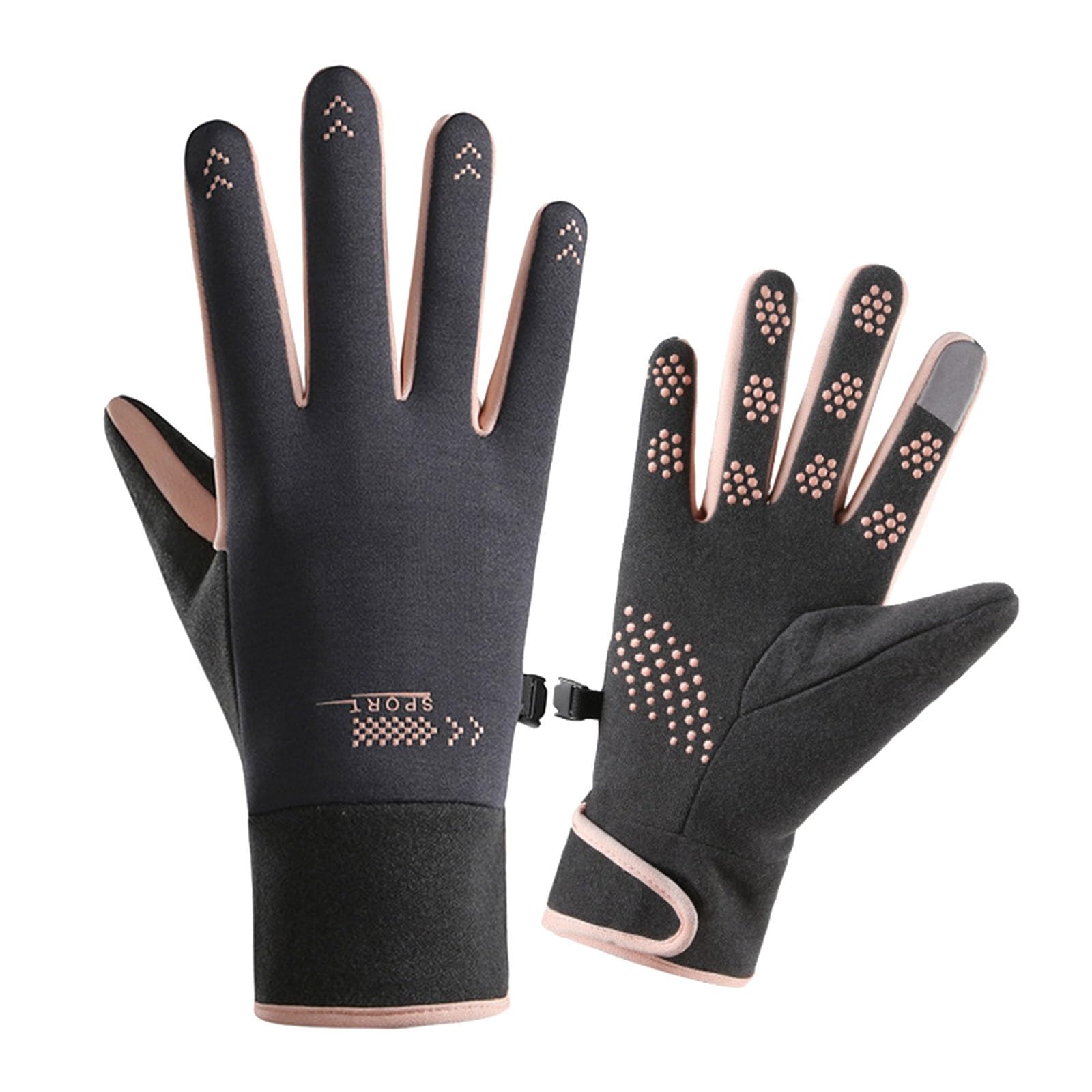 Lightweight Winter Gloves for Men Women Touchscreen Thermal Glove Non-Slip Elastic Cuff Gloves Warm Running Glove