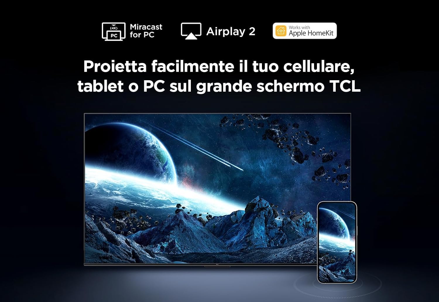 TCL 65PF650 - TV 65 pollici 4K Ultra HD, Smart LED con HDR e Fire TV (Dolby Vision, Dolby Atmos, DTS, HDR 10, Alexa integrato, Airplay2, Miracast)