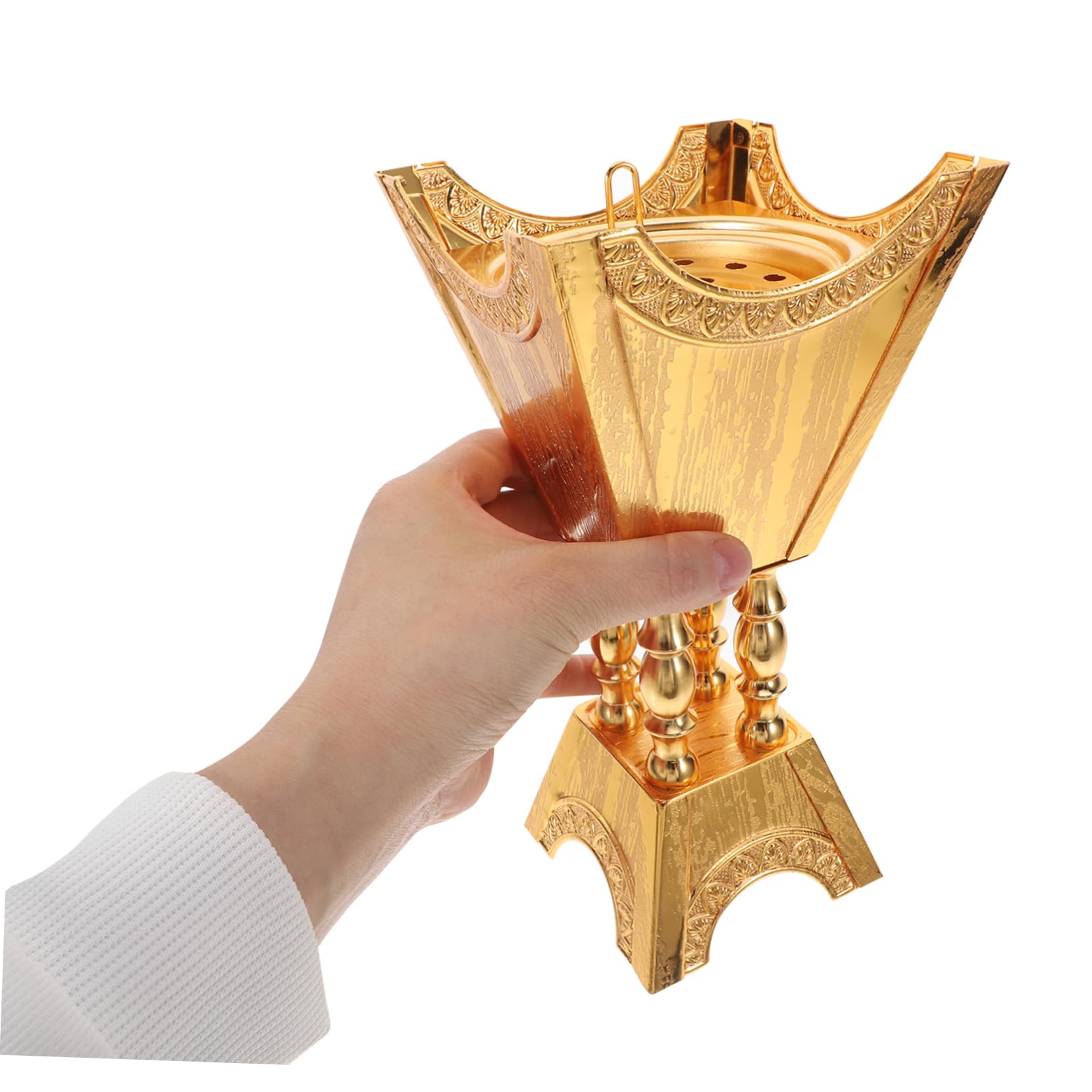 ULTECHNOVO Weihrauch Arabisch Räuchergefäß mit Elegantem Design aus Zinklegierung Aromatherapie Brenner für Meditation und Spa für Büro und Zuhause
