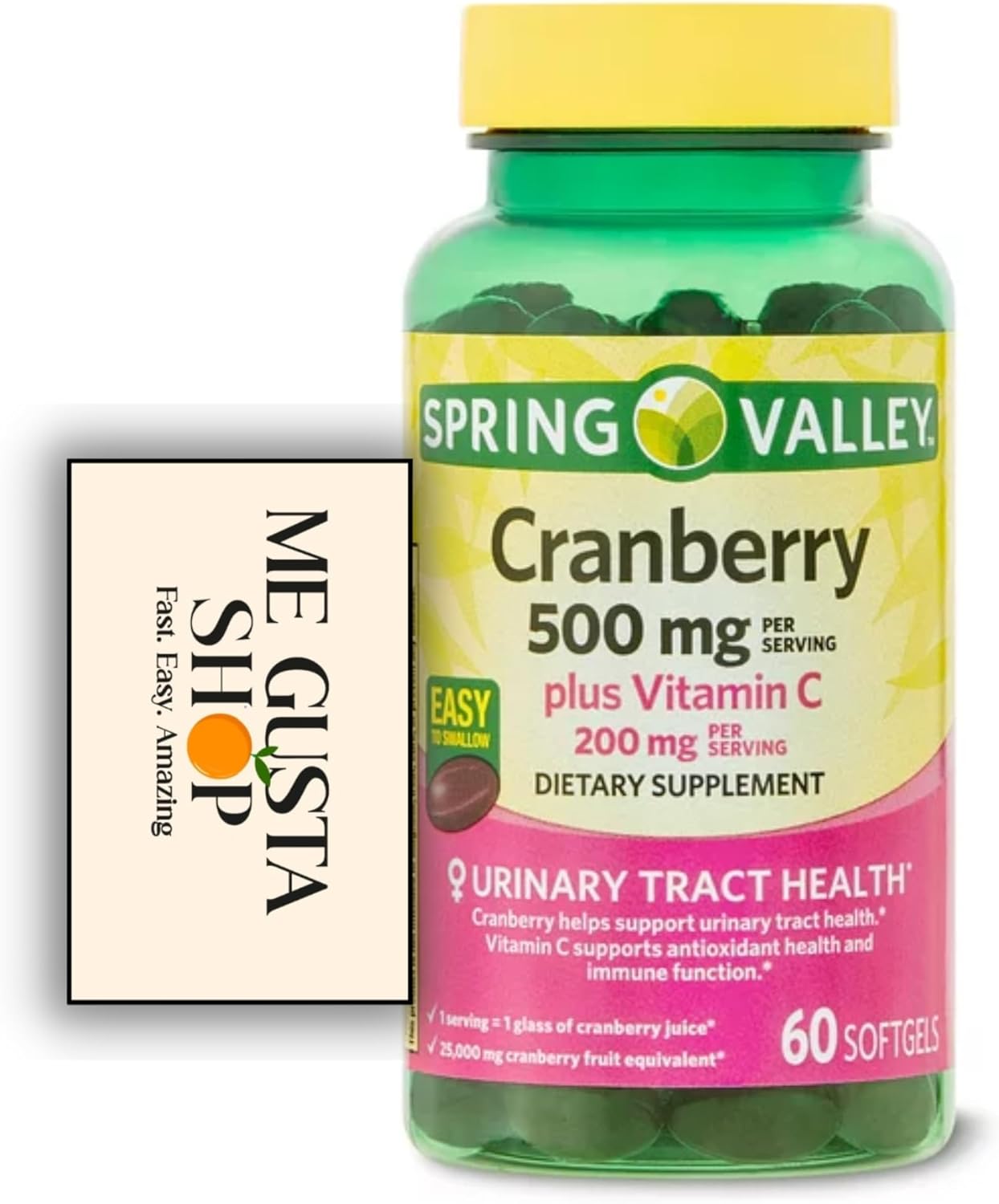 Spring Valley Cranberry 500mg Plus Vitamin C 200 mg per