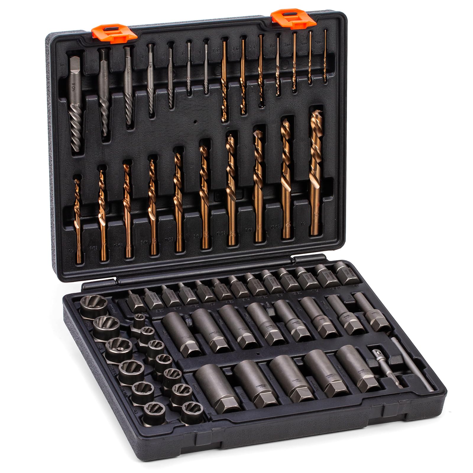 Photo 1 of 65-Piece Broken Bolt Extractor Kit with Easy Out Screw Extractor Set