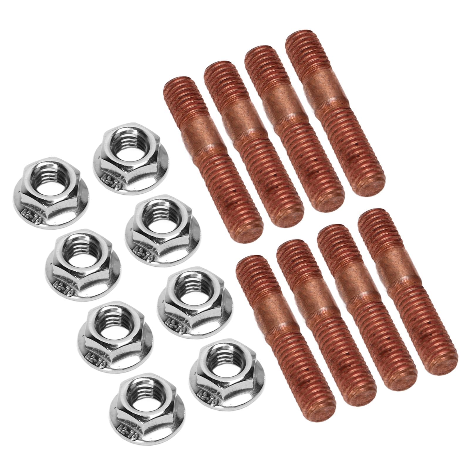 SIXRUN Kit Prigionieri M8 1.25 Kit Hardware Collettore di Scarico Resistente alle Alte Pressioni Lega