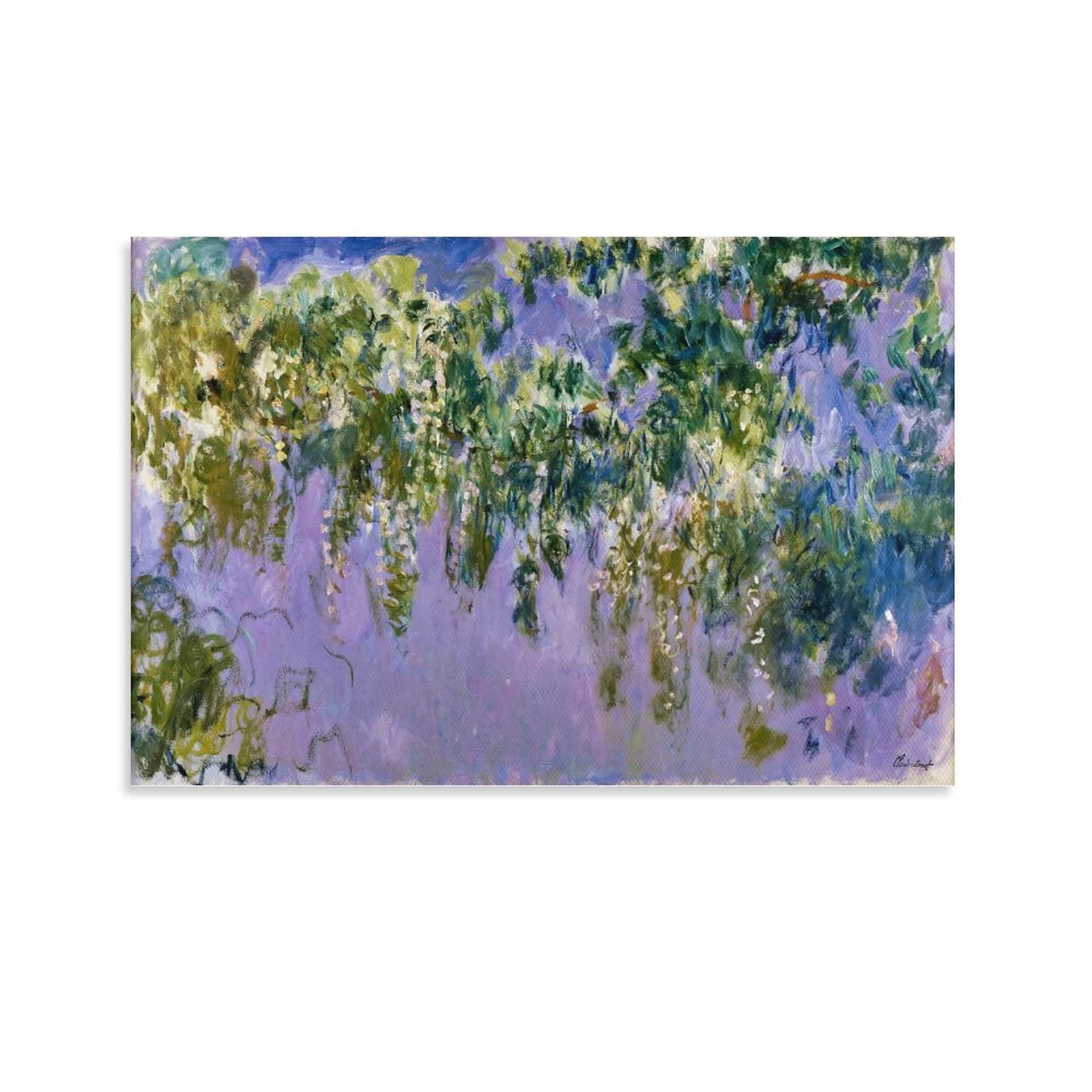 Amazon.co.jp: Claude Monetクロード・モネ 名画の数々ポスター『藤の