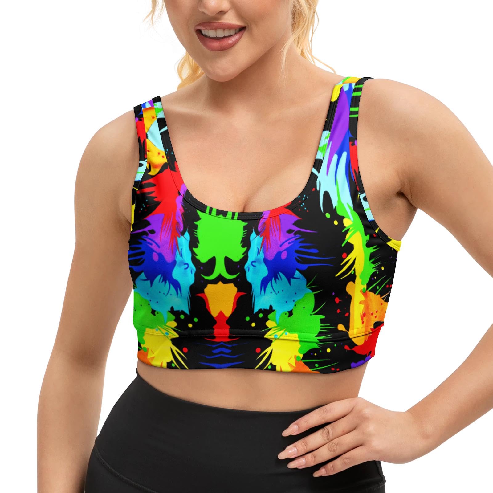 Yoga top Women's Cheerleading Uniform Gym Outfit Running Crop Tops Yoga Shirts Casual Tank Top