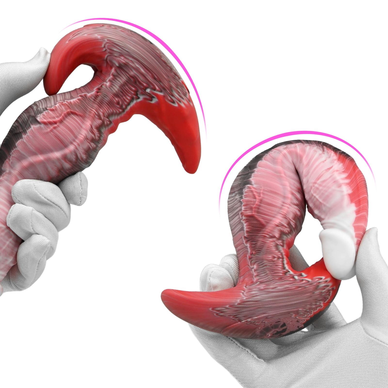 6.3" Silicone Butt Plug Anal Dildo - FST Realistic Knot Dildo Anal Beads with Anchor Tail, Wearable Butt Plug for Prostate Massage and G-Spot Stimulation, Adult Sex Toys for Men Women (S): S:6.3" Ø:1.6"