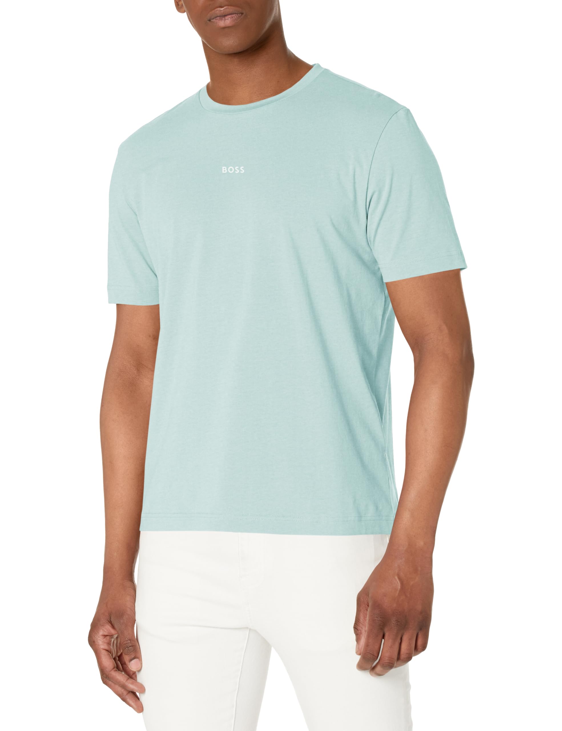 BOSS Men's Center Logo Regular Fit T-Shirt