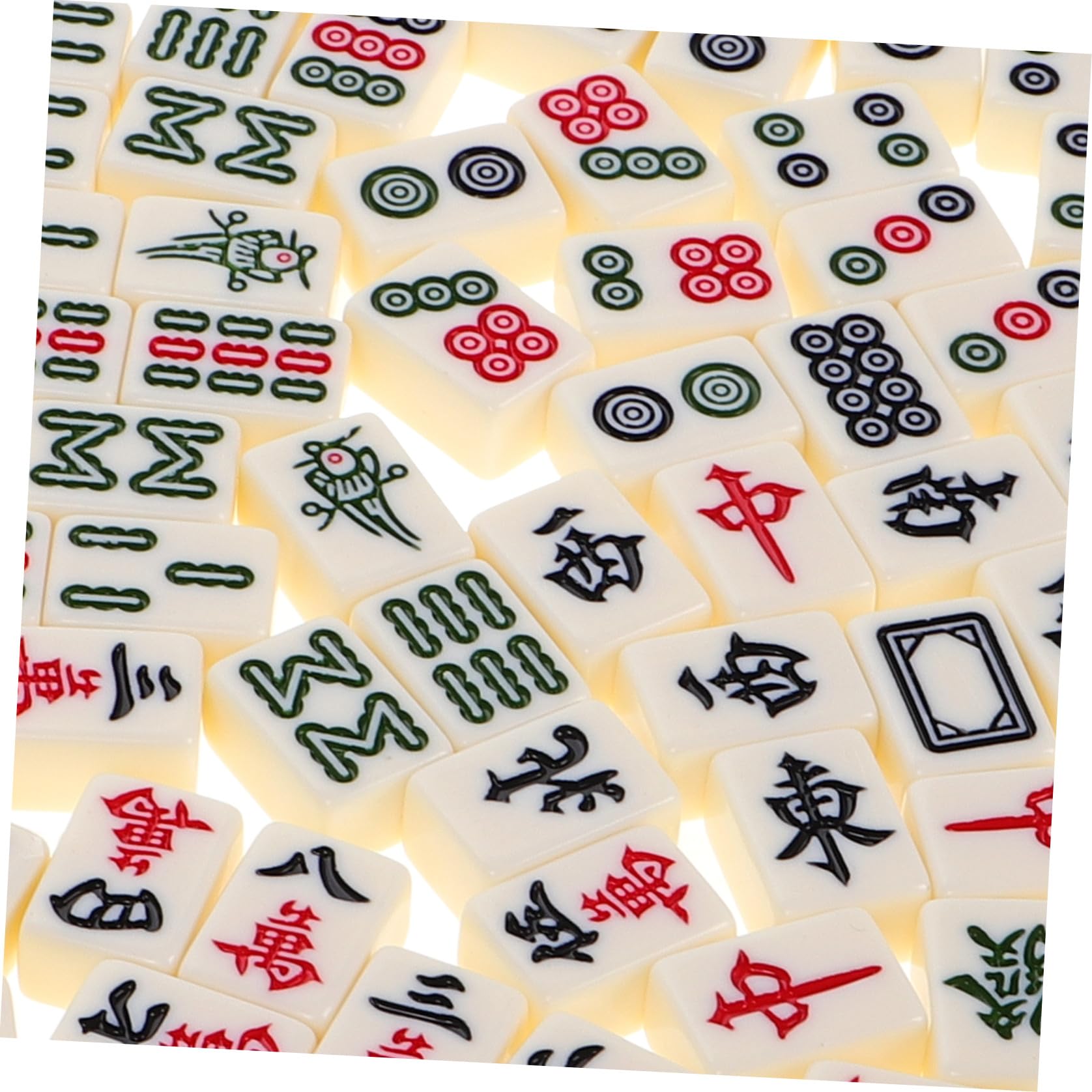 Toyvian Tragbares Miniatur Mahjong Satz 1 Kasten Melamin für Reisen