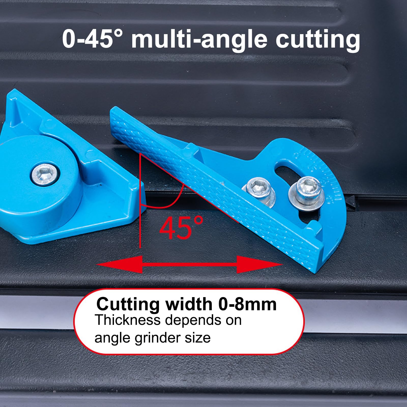 Supporto per smerigliatrice angolare, Supporto per smerigliatrice angolare con Design Push-Pull a Doppio Binario e Base Stabile, Adatto per smerigliatrici angolari da 100-125 mm