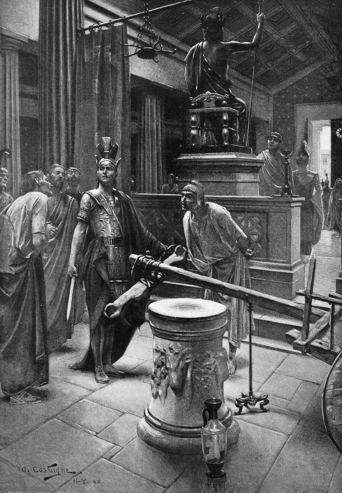 Alexander The Great N(356-323 BC) King Of Macedonia 336-323 BC Alexander Cuts The Gordian Knot 333 BC Line Engraving 1899 After A Drawing 1898 By Andr Castaigne Poster Print by (24 x 36)