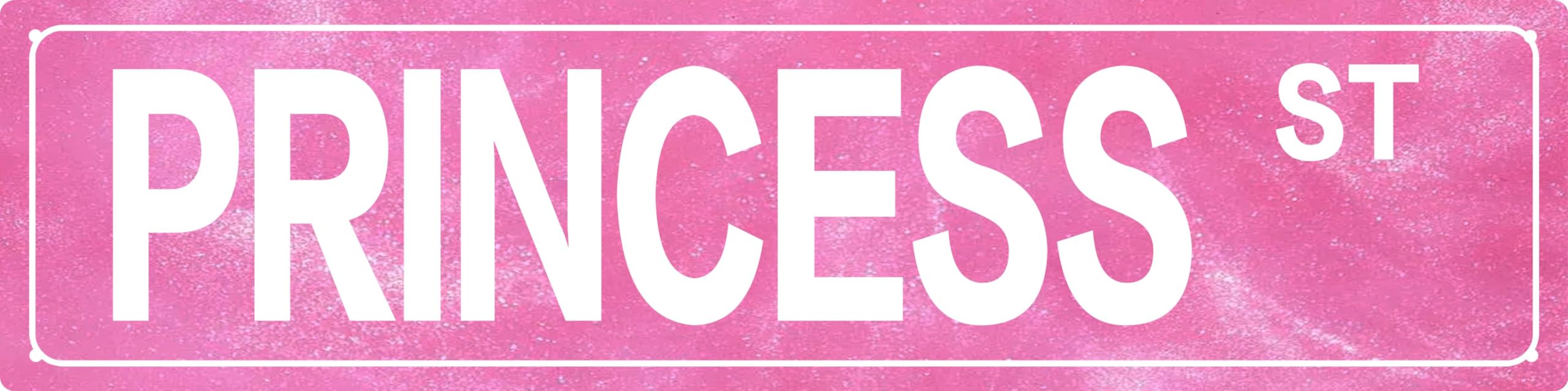 LMDDFZS Retro Girl Pink Tin Metal Sign Princess Statement Wall Decor for Home Vintage Bar or Dorm Unique Gift Idea for Friends 4x16 in