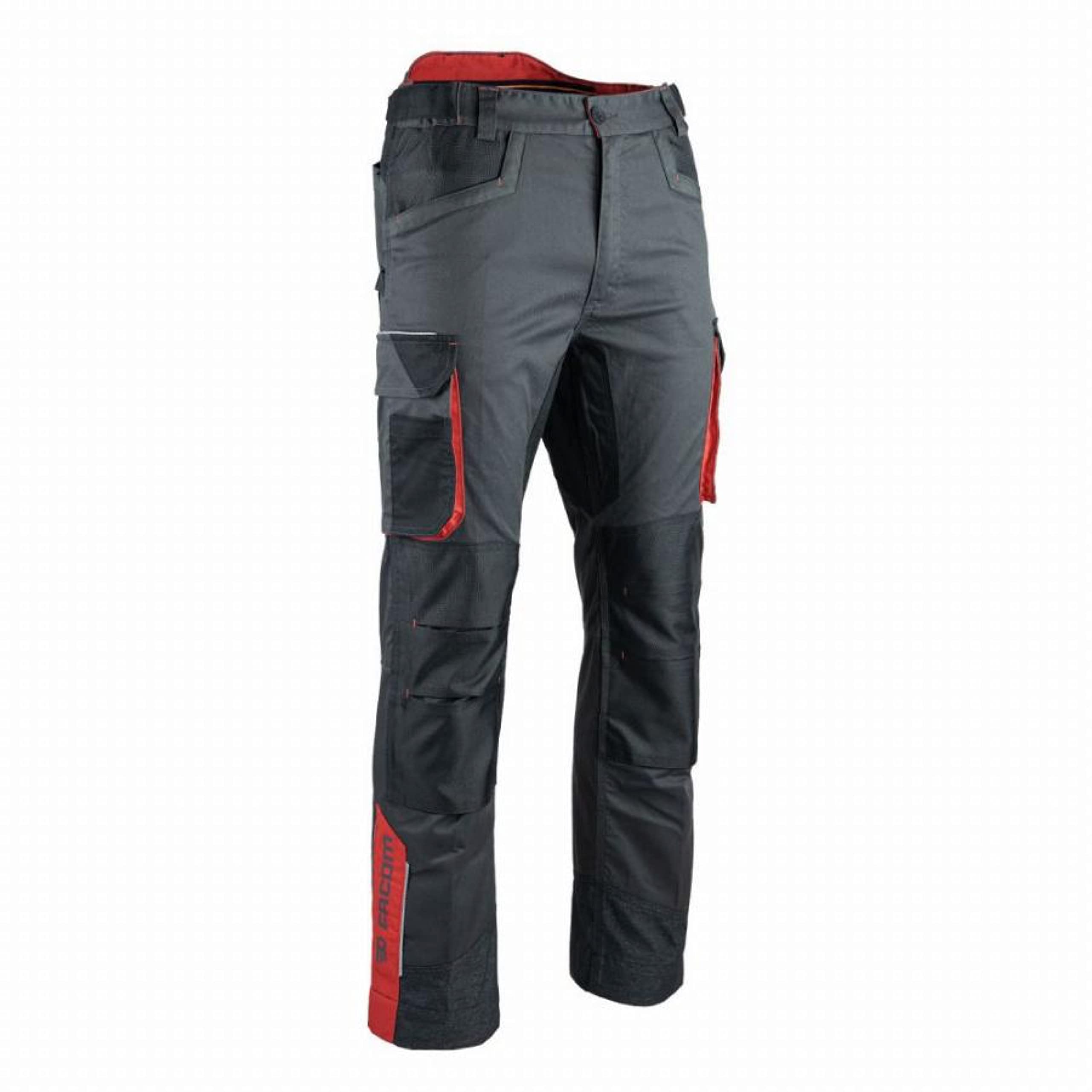LMA-LEBEURRE LMA00675 Pantalon Stretch FACOM Strap Noir/Gris/Rouge Taille 40-FXWW1011E-40