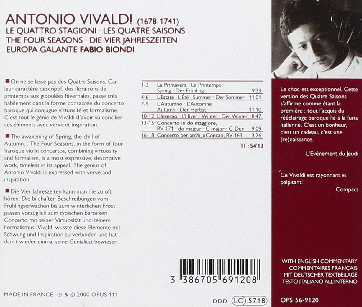 Vivaldi Les Quatre Saisons