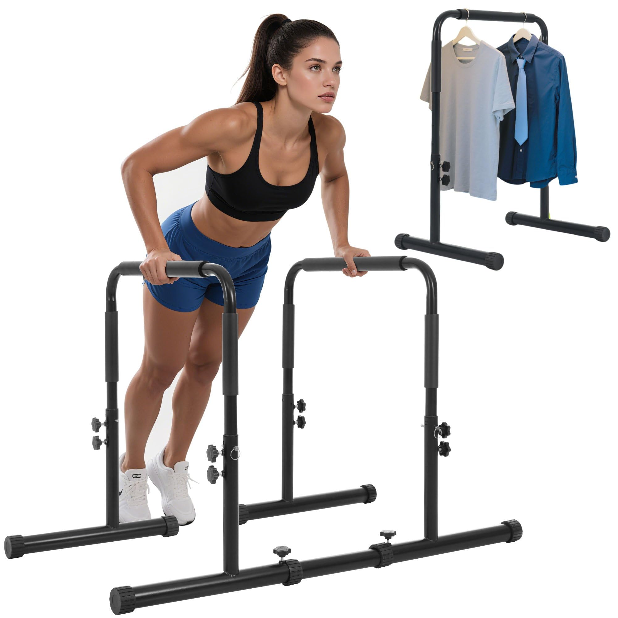 Amazon | BTYJLEBE プッシュアップバー 【4段階高さ調節 | 耐荷重200KG Amazon | BTYJLEBE プッシュアップバー 【4段階高さ調節 | 耐荷重200KG
